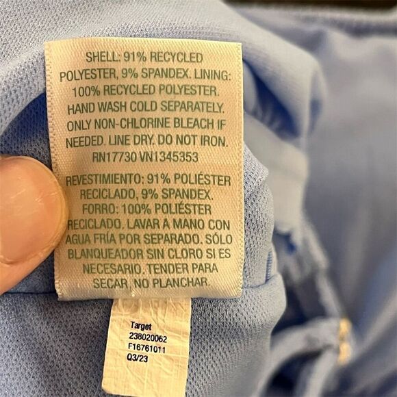 Kona Sol Women's XL Blue One-Piece Swimsuit Square Neck Ribbed - Picture 4 of 7